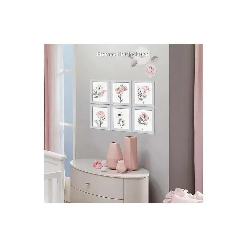 Lambs & Ivy Unframed Wall Art - Water Color Floral - Image 4