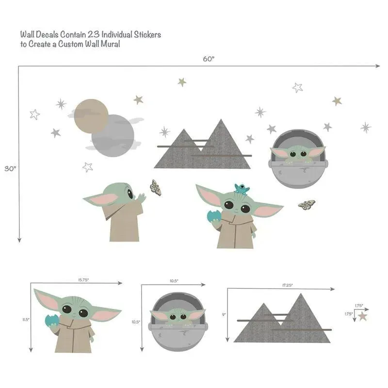 Lambs & Ivy - Wall Decals, The Child Baby Yoda - Image 2