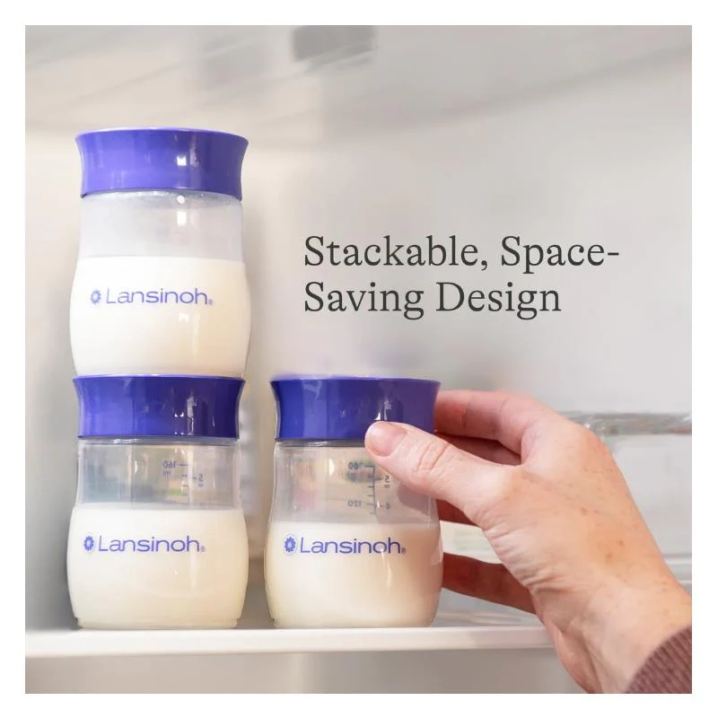 Lansinoh - 4Pk Breastmilk Storage Bottles. - Image 8