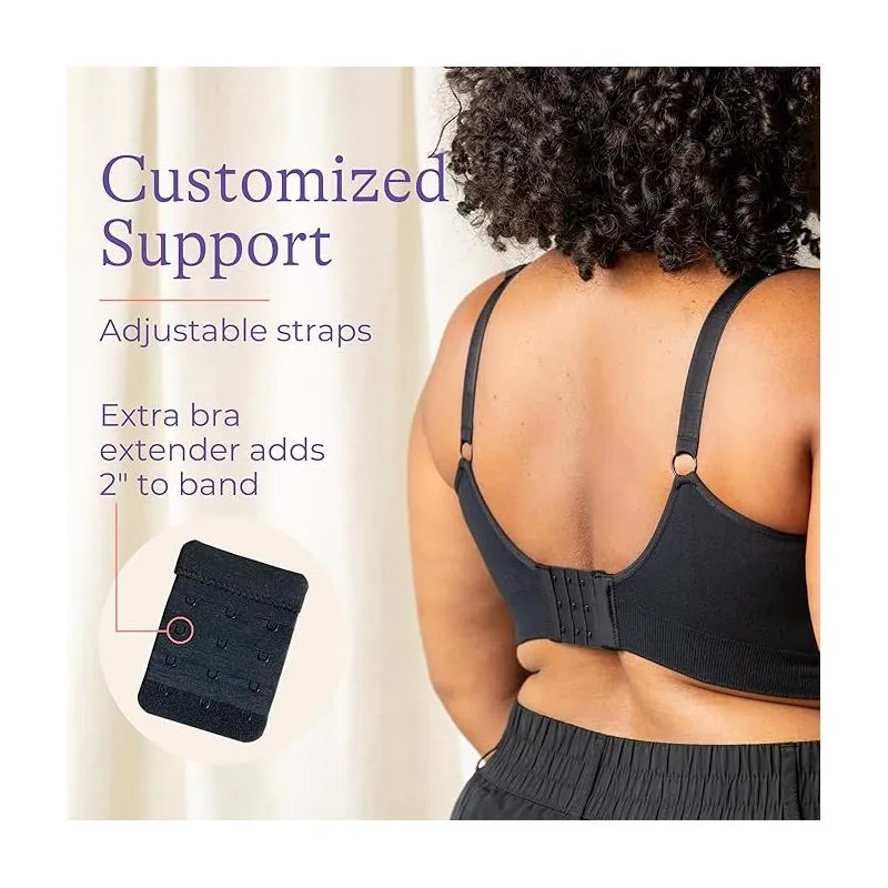 Lansinoh - Kindred Women's Braverly Pumping Bra Busty, Black - Image 3