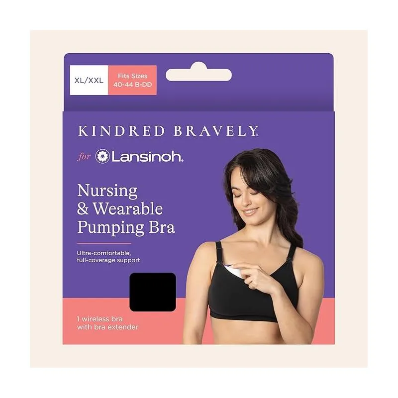 Lansinoh - Kindred Women's Braverly Pumping Bra Busty, Black - Image 6