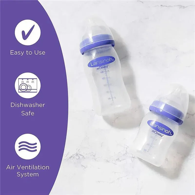 Lansinoh - Breastfeeding Bottles with NaturalWave Nipple, 8Oz - Image 4