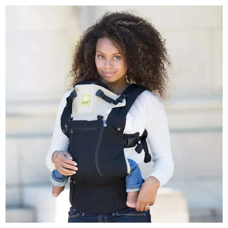 Lílle - Complete All Seasons Baby Carrier, Black and Camel - Image 3