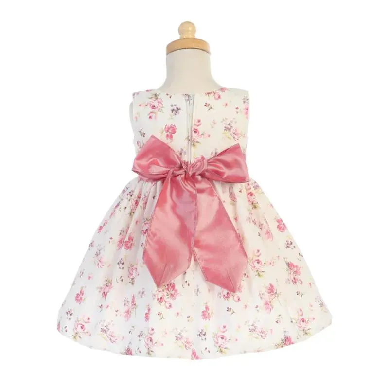 Lito - Baby Girl Cotton Floral Print Dress - Image 2