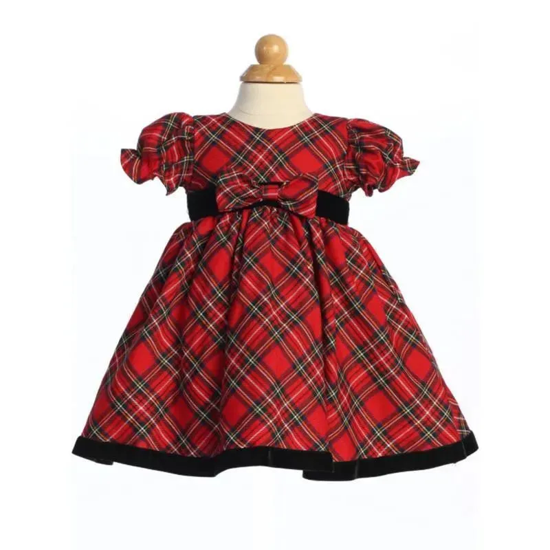 Lito - Plaid Christmas Dress Red, Green & Black