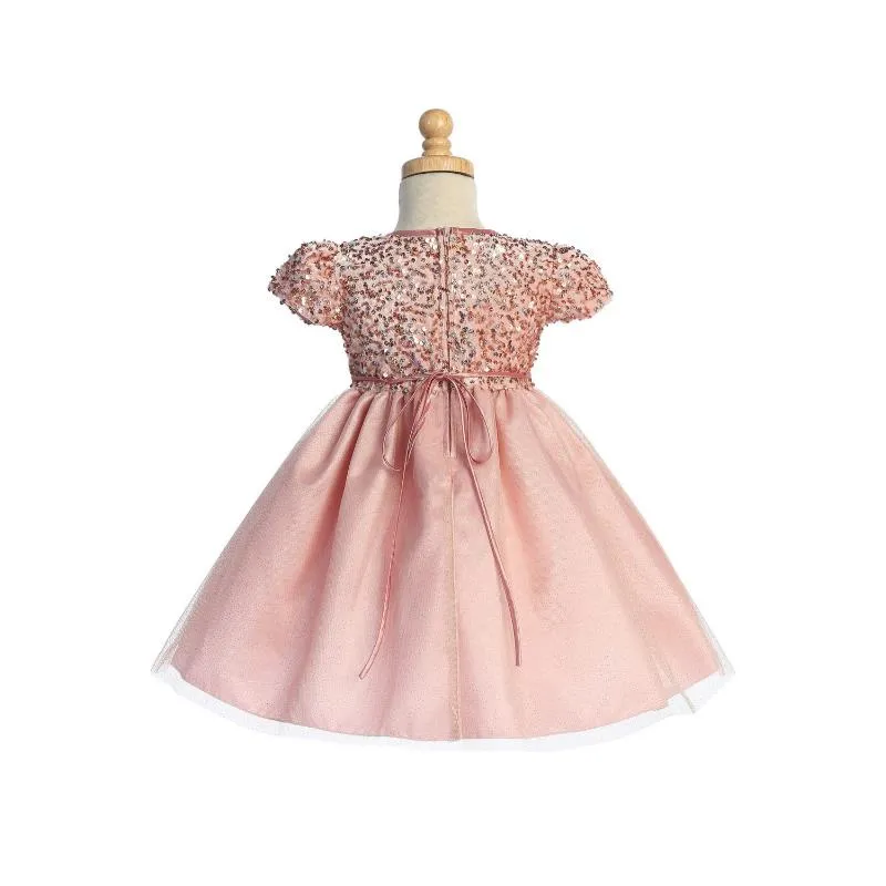 Lito - Velvet With Sequins & Glitter Tulle, Light Pink - Image 2