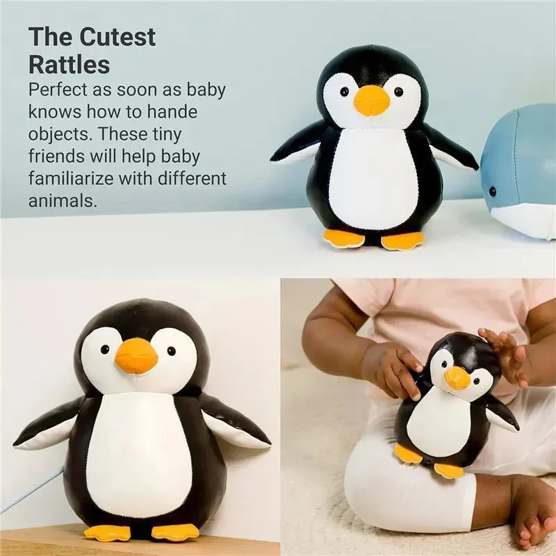 Little Big Friends - Tiny Friends, Rattle Toy, Special Stuffed Animal, Martin The Penguin - Image 3