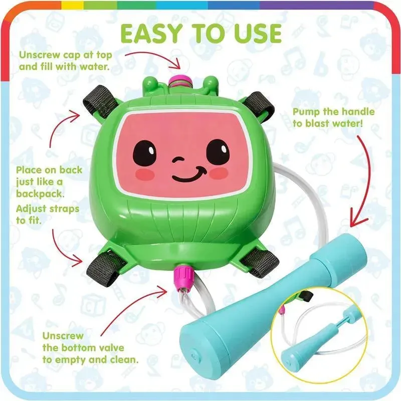 Little Kids - Licensed Water Backpacks, Cocomelon - Image 9