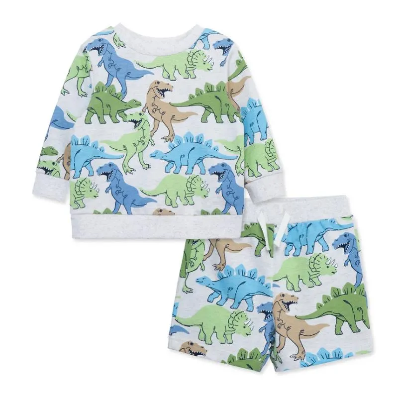 Little Me - 2Pk Baby Boy Dino Active Set
