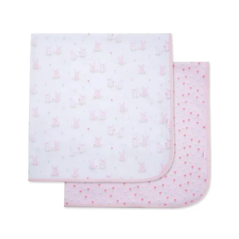 Little Me - 2Pk Cuddly Receiving Blankets