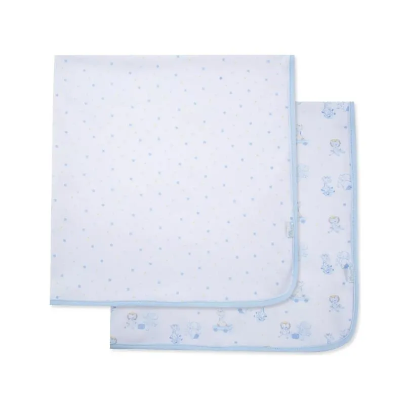 Little Me - 2Pk Snuggly Receiving Blankets