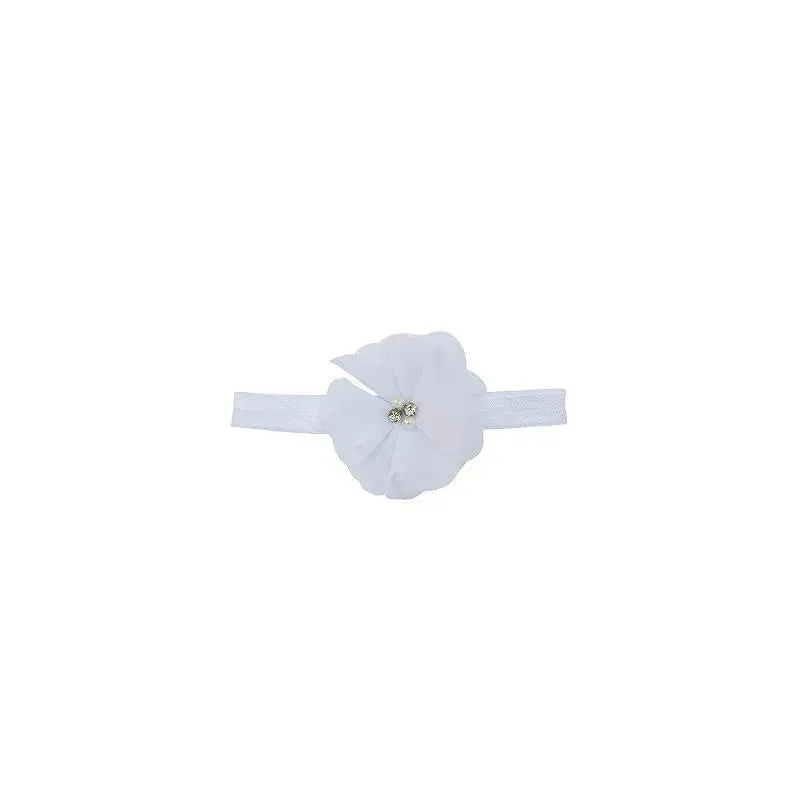 Little Me 3pk Baby Girl Head wraps White - Image 2
