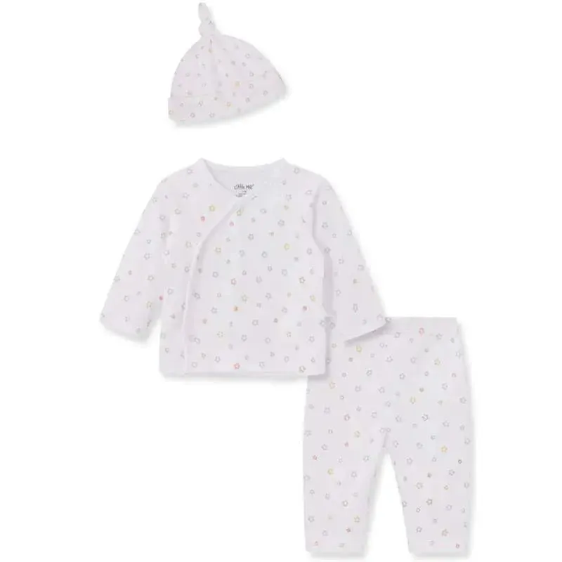 Little Me - 3Pk Baby Lucky Stars Set, 0/3M
