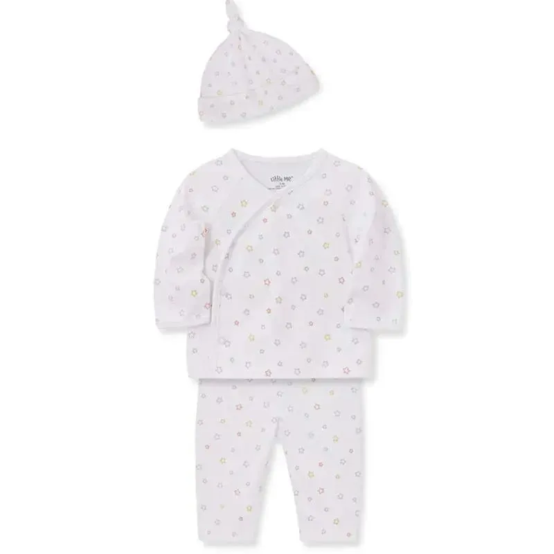 Little Me - 3Pk Baby Lucky Stars Set, 0/3M - Image 2