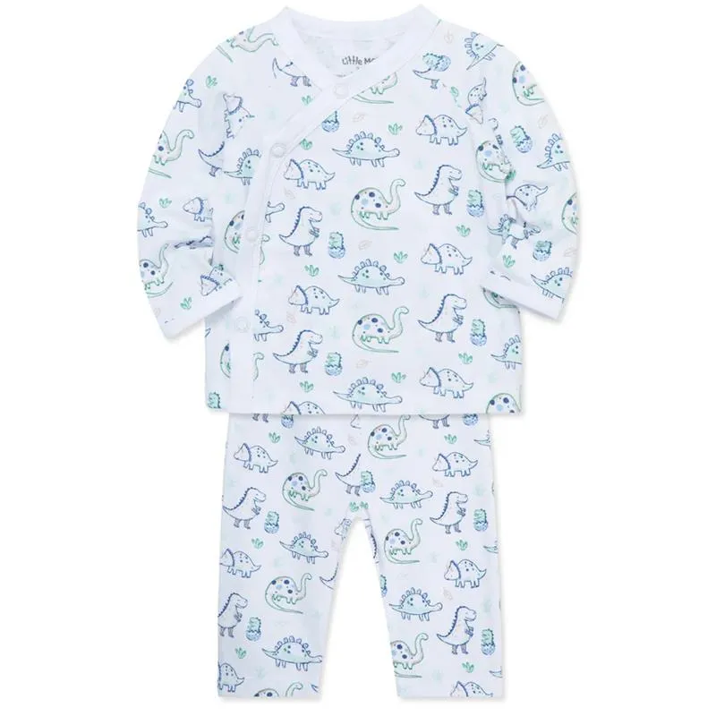 Little Me - 3Pk Dino Baby Cardigan Set Green - Image 4