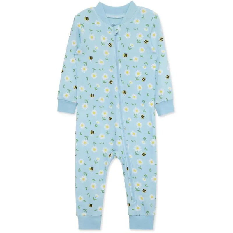 Little Me - Baby Boy Daisy Zip Front Pajama