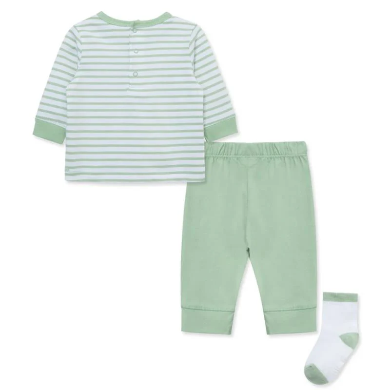 Little Me - Baby Boy Dino Jogger Set - Image 2