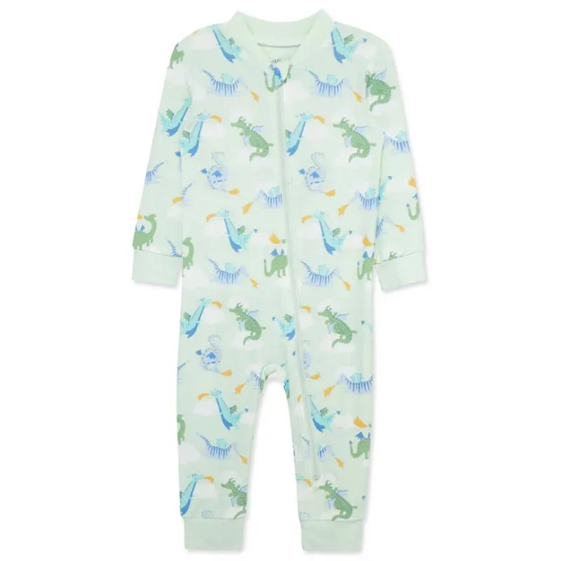 Little Me - Baby Boy Dragon Zip Front Pajama