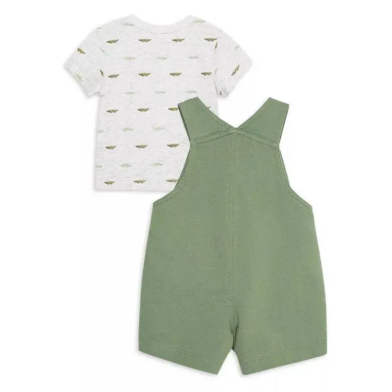 Little Me - Baby Boy Gator Shortall - Image 2