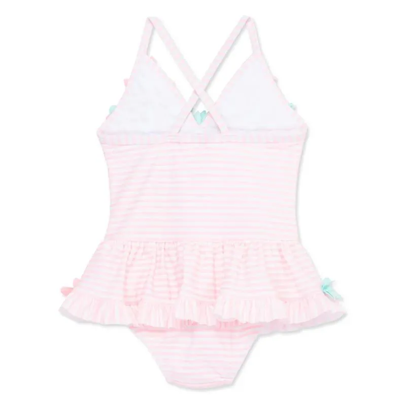 Little Me - Baby Girl 3D Multi 1-Piece Swimsuit - Image 2