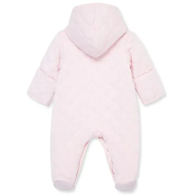 Little Me - Baby Girl Charms Quilted Pram Pink - Image 2