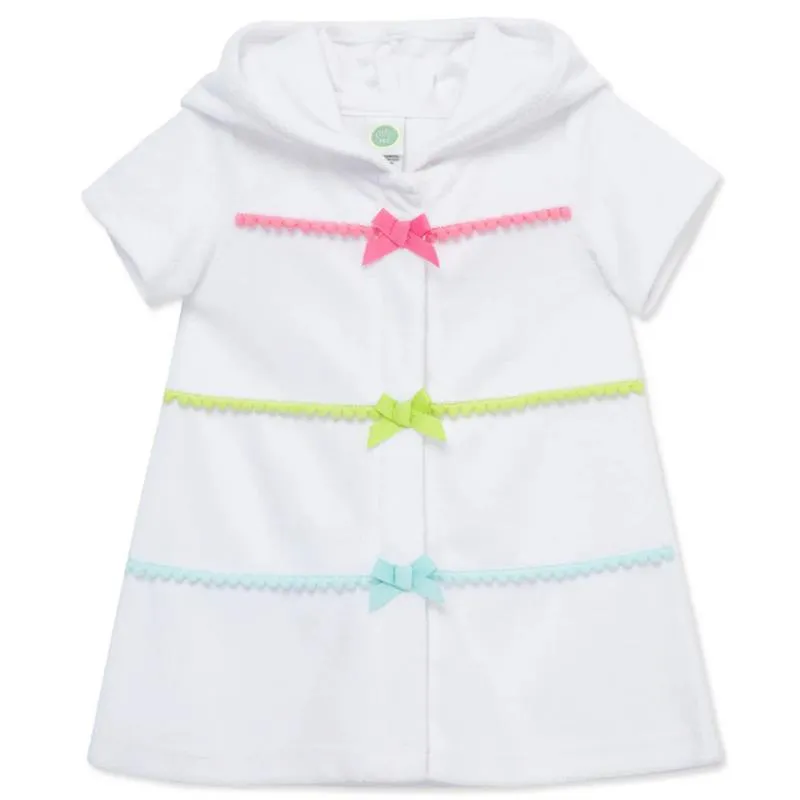 Little Me - Baby Girl Multicolor Swim Coverup, White