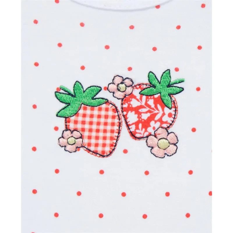 Little Me - Baby Girl Strawberry Bodysuit & Pant Set - Image 2