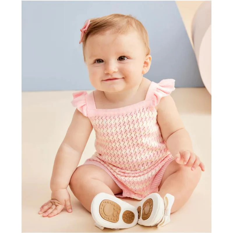 Little Me - Baby Girl Striped Bubble, Pink