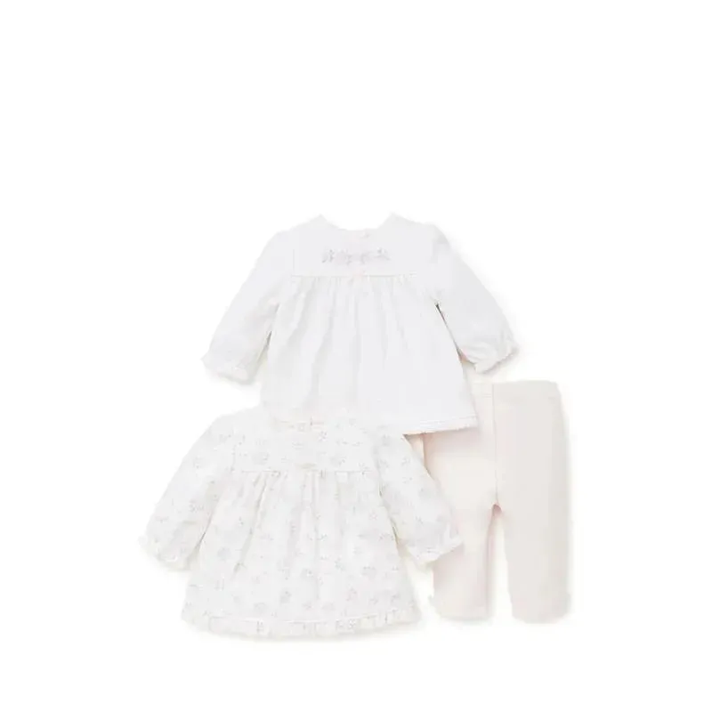 Little Me Baby Girls Dainty Roses Tunic and Legging Set