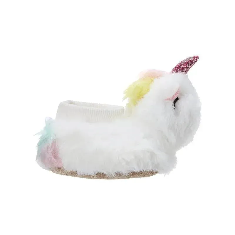 Little Me - Baby Ivory Faux Fur Unicorn, 0/6M - Image 4