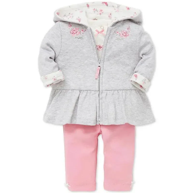 Little Me Bountiful Jacket Set - Pink - Image 3