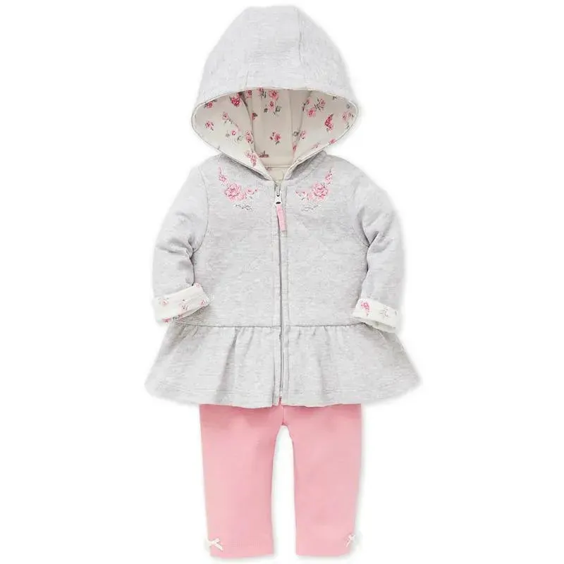 Little Me Bountiful Jacket Set - Pink - Image 4