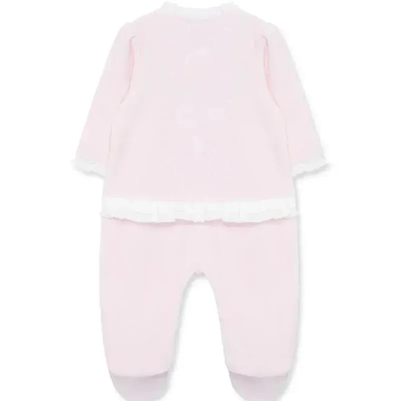 Little Me - Flowers Footie, Pink - Image 3