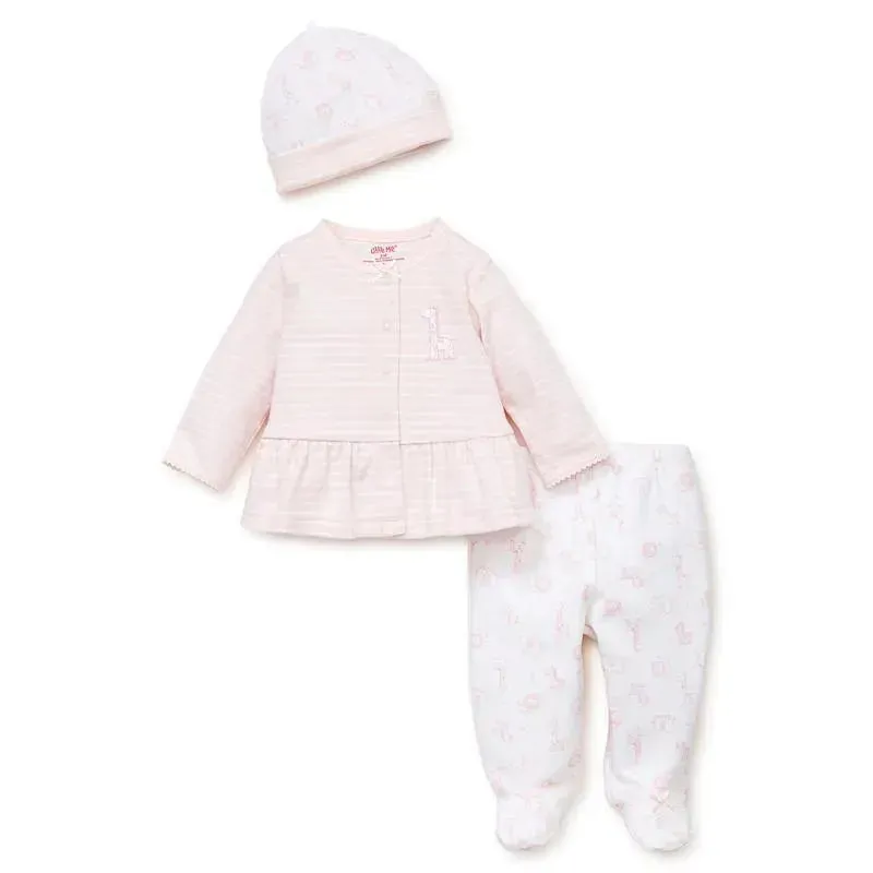 Little Me Giraffe Charms Take-Me-Home Set - Pink