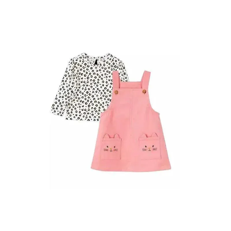 Little Me - Kitty Toddler Jumper Set, Pink
