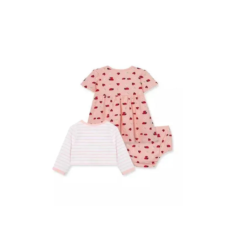 Little Me Ladybug Dress Set - Pink - Image 2