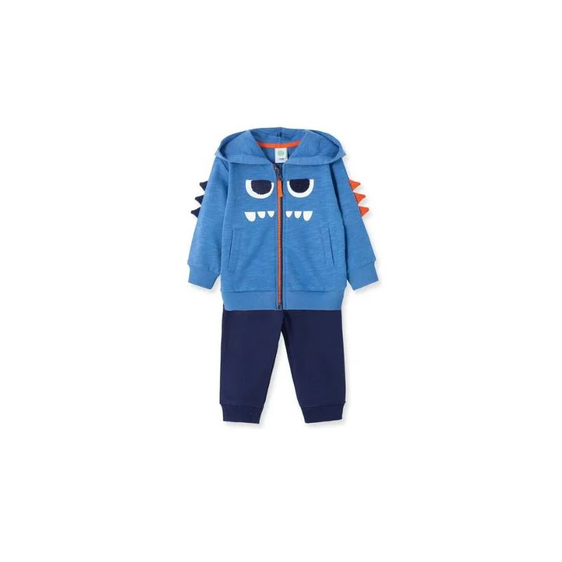 Little Me - Monster Hoodie Set 2Pc, Blue