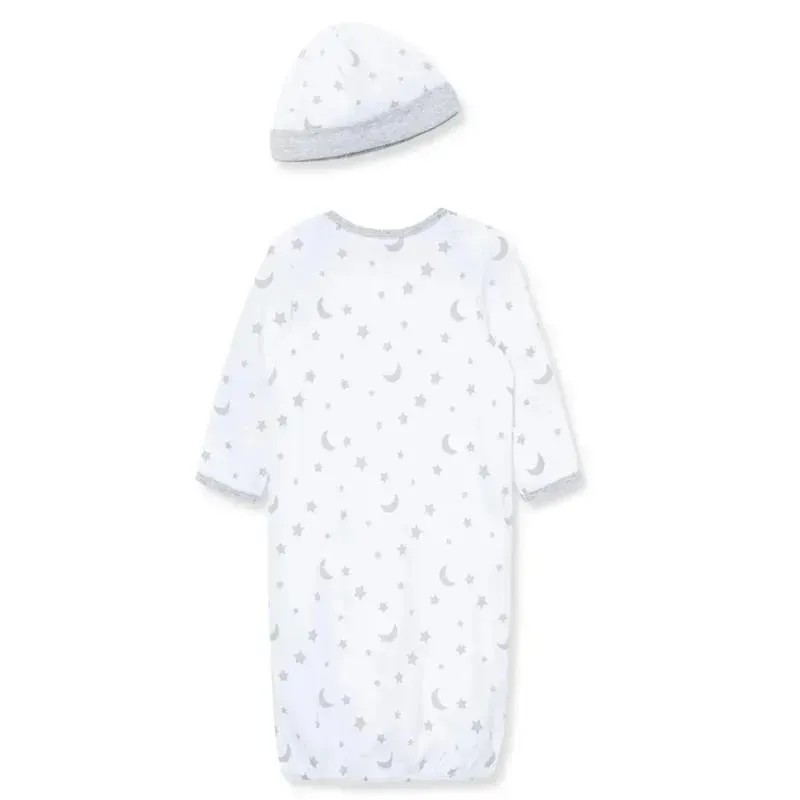 Little Me - Moon& Stars Gown, Grey - Image 3