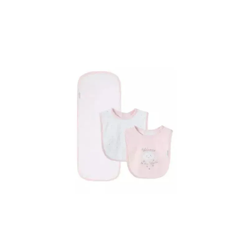 Little Me - New World G Bib-Burp, Pink