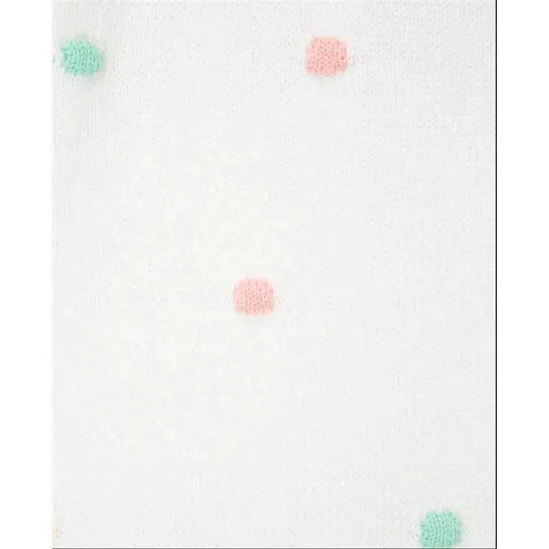 Little Me - Pastel Dots Coverall, Ivory - Image 2