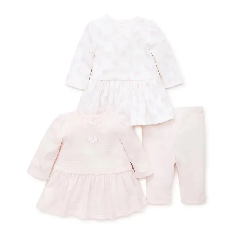 Little Me Safari Charms Dress & Legging Set - Pink