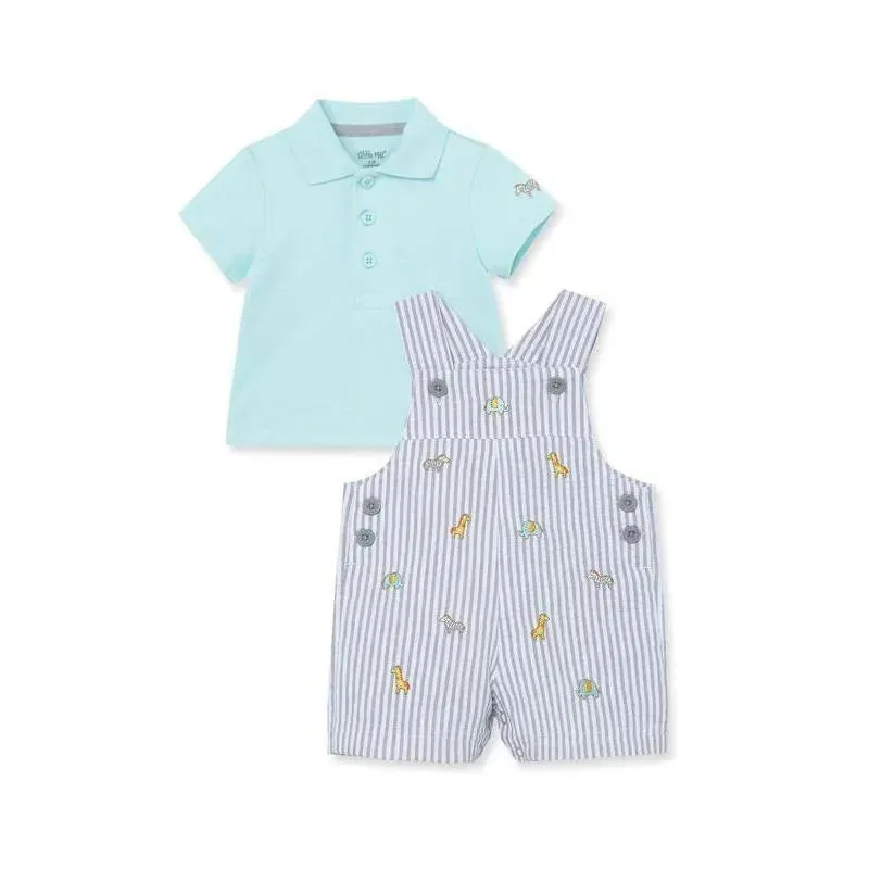 Little Me Safari Shortall Set - Grey - Image 2