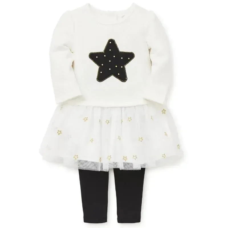 Little Me Star Tutu Play Set White/Black - Image 2