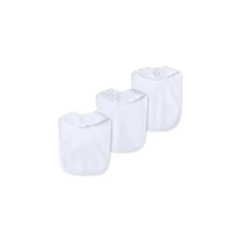 Little Me World Bibs 3Pk One Size - White - Image 2
