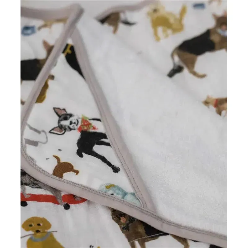 Little Unicorn - Cotton Hooded Towel Big Kid, Woof - Image 4