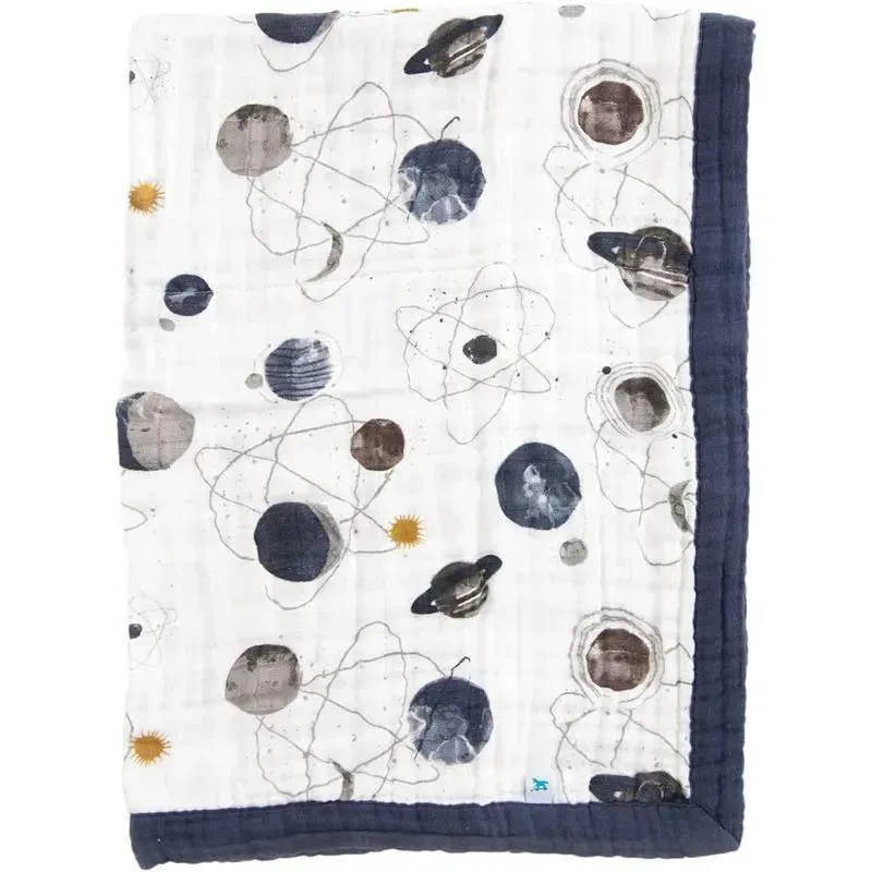 Little Unicorn - Cotton Muslin Baby Quilt, Planetary