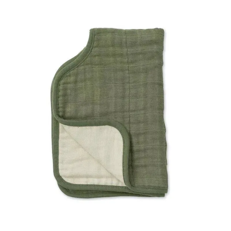 Little Unicorn - Cotton Muslin Burp Cloth, Fern - Image 3