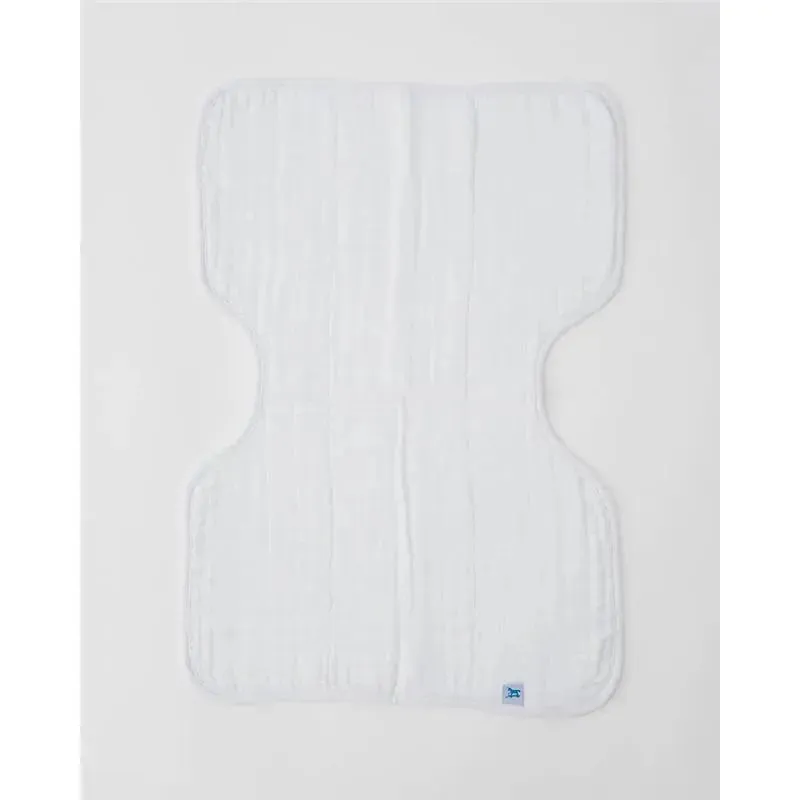 Little Unicorn Cotton Muslin Burp Cloth - White - Image 3