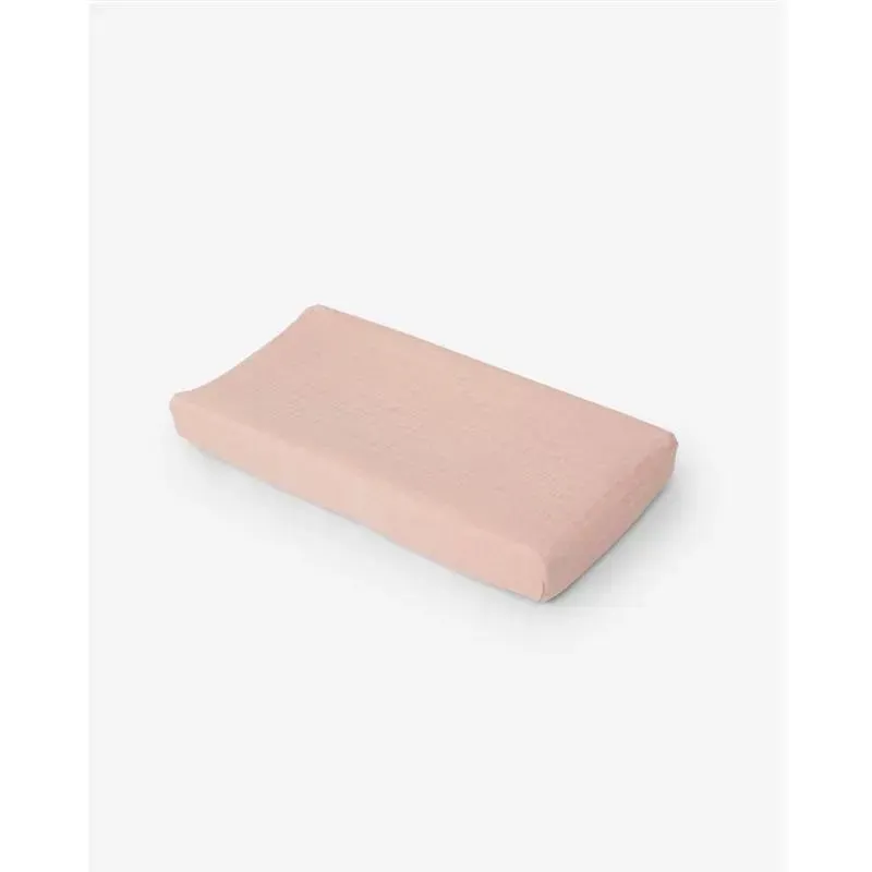 Little Unicorn Cotton Muslin Changing Pad Cover - Rose Petal - Image 3