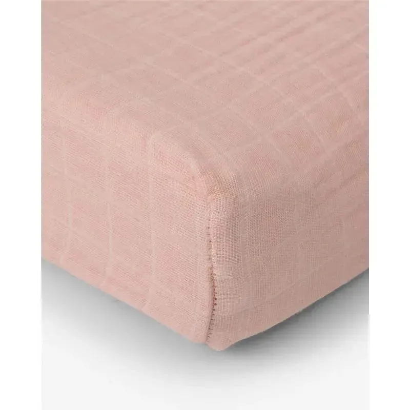 Little Unicorn Cotton Muslin Changing Pad Cover - Rose Petal - Image 4